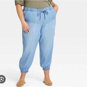 KNOX ROSE Mid-rise Joggers Pants Elastic-cinched Waist and Ankle Cuffs Size XXL